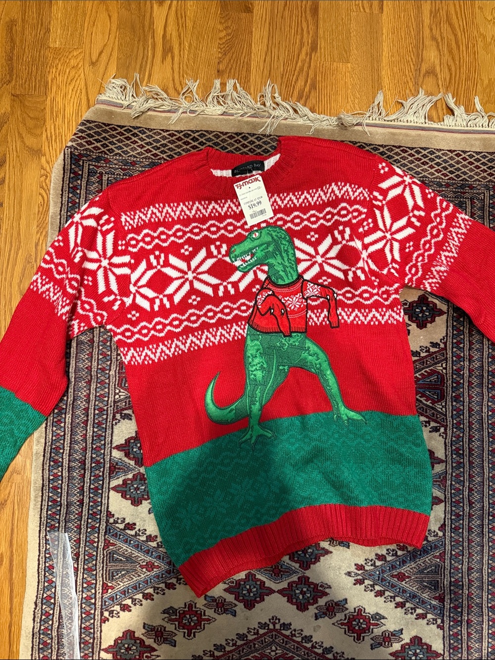Dino ugly Christmas sweater